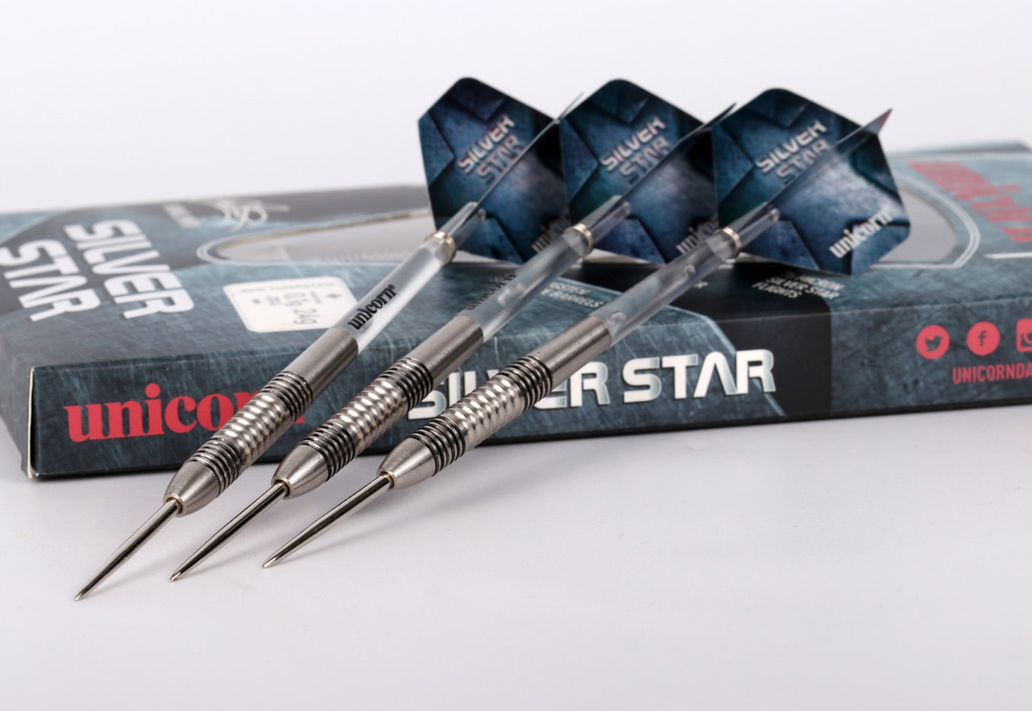 10 x Sets Michael Smith Silver Star 80% Tungsten Darts rrp£60 - Only £15.99