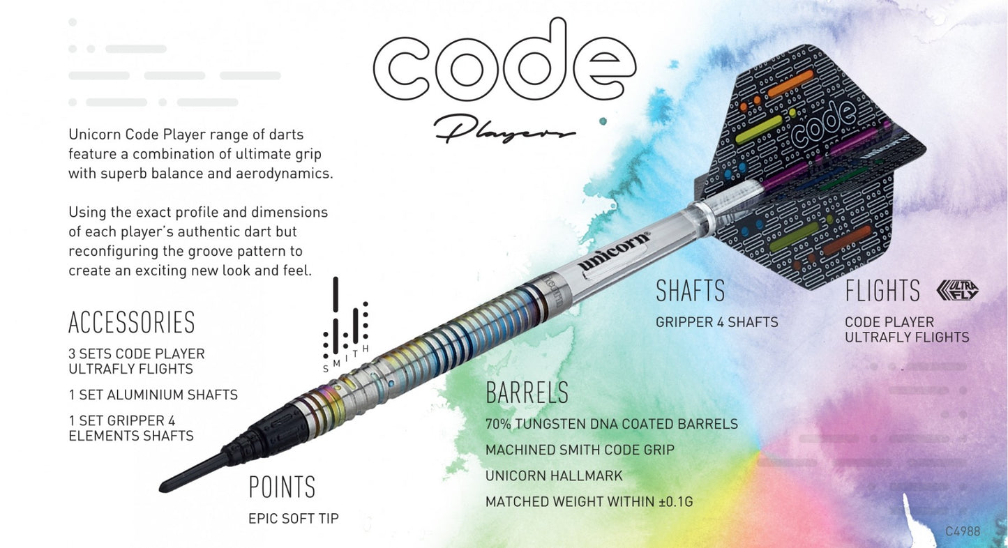 10 x Sets Michael Smith "Code" Professional Darts Sets rrp£126.00 - Only £34.99