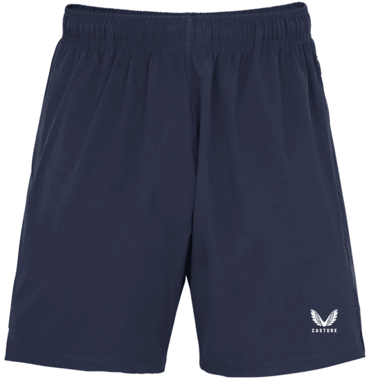 1115 x Castore Boys' Training Shorts - Woven Double Zipped Football/Running Shorts with Side Pockets