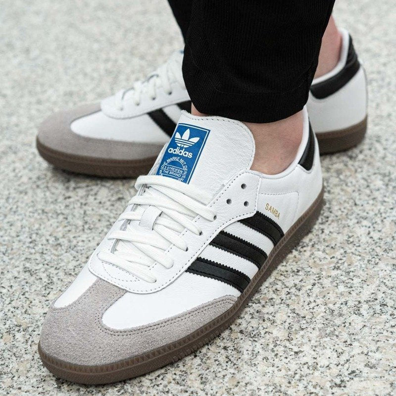 Adidas originals samba og trainers white Clearance