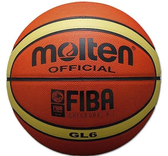 Molten BGL6 Legacy Basketball - Premium Top Grade Leather - FIBA Approved Size 6 (28.5") Professional Game Ball